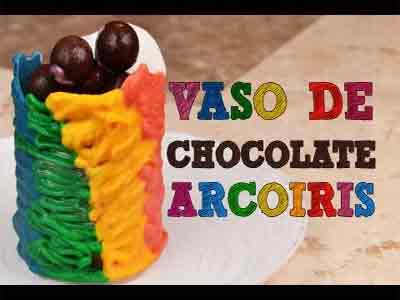 Vaso Chocolate Arcoiris