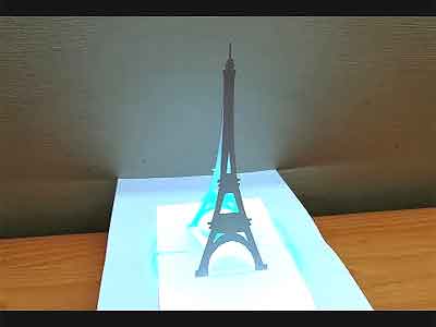 Cart�o Torre Eiffel 3D