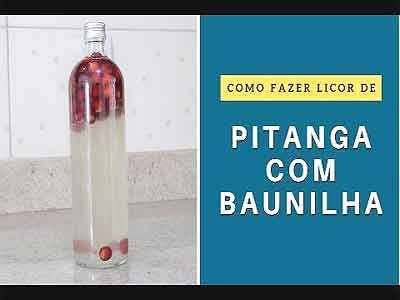 Licor de Pitanga c/ Baunilha