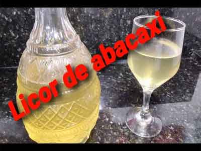 Licor de Abacaxi (cascas)