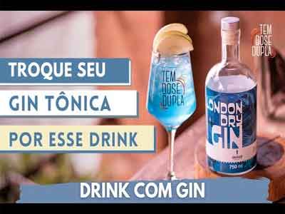Drinks com Gin Azul