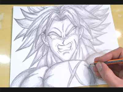 Como Desenhar Dragon Ball Z: Video e Moldes Mangá Anime, Passo a passo
