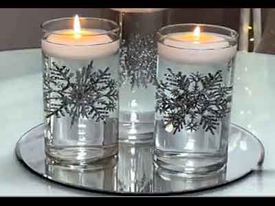 2 velas decorativas de Natal