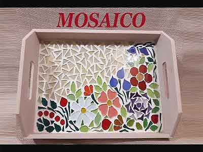 Mosaico com flores